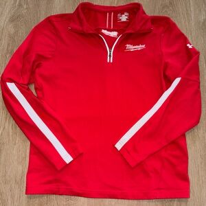 Milwaukee Tools Under Armour Red Quarter-Zip Pullover
